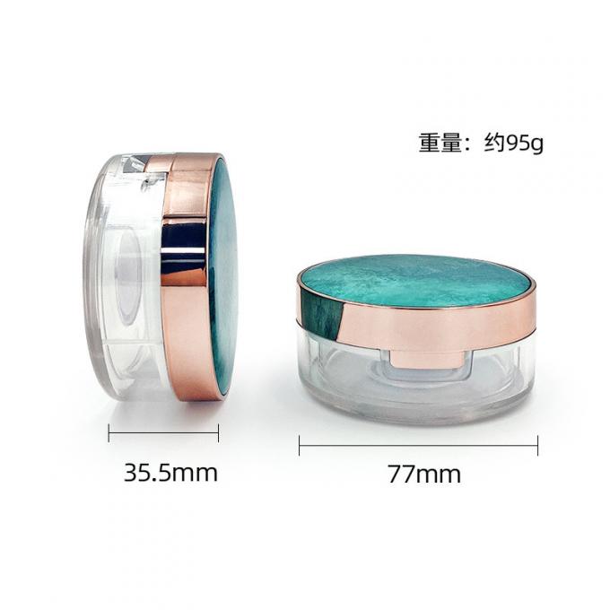 Customizable Transparent Recyclable Loose Powder Case with Logo - Mini Size for Compact Powder 1