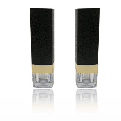buy Beautiful Black Empty Lipstick Packaging Tube 21*72.7mm Private Logo online manufacturer