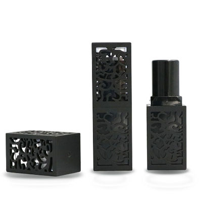 Modern Sleek  Black Lipstick Container Empty Private Label Available