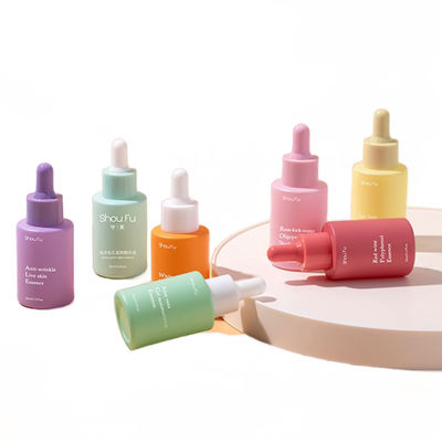 Customized Silk Screen Printing Glass Foundation Bottle For Skin Care Cream